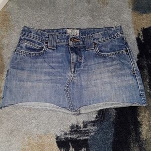 Abercrombi Distress Denim Skirt